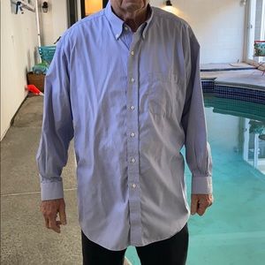 JOS A. BANK no-iron pinstripe dress shirt 17/33